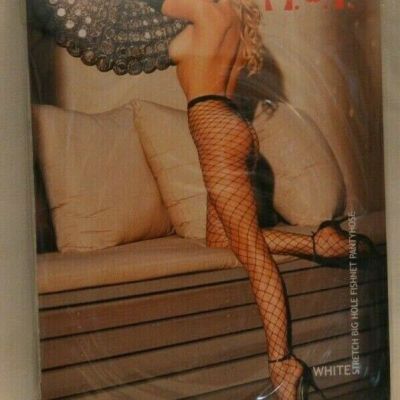 HOT Shirley of Hollywood Red Big Hole Fishnet Hose Stockings One Size Y67